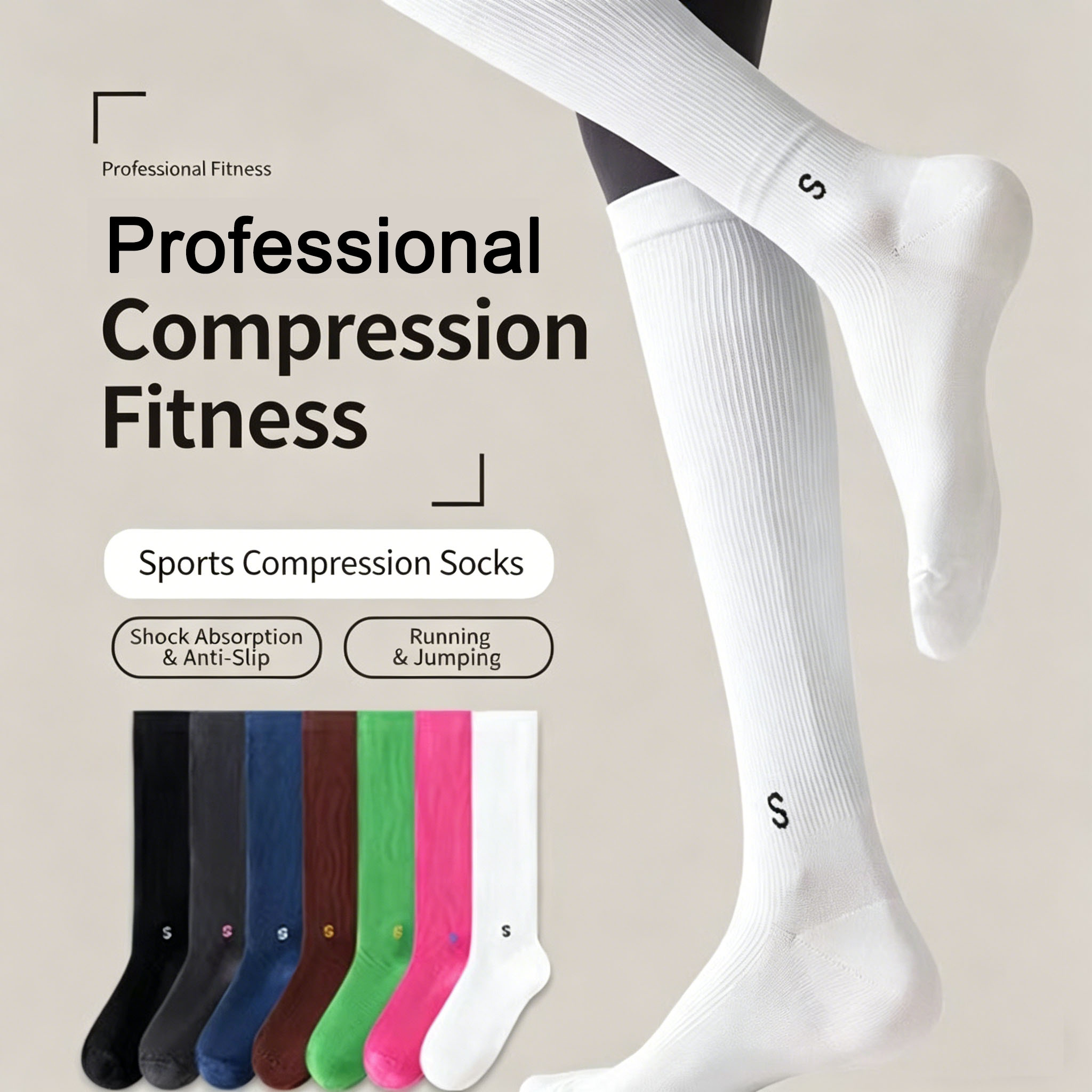 Compression Sleeve Calf - Professional Sports Compression Calf Socks for