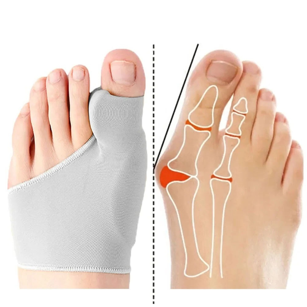 Ankle Brace Sock - 1/2Pair Toe Separator Hallux Valgus Bunion