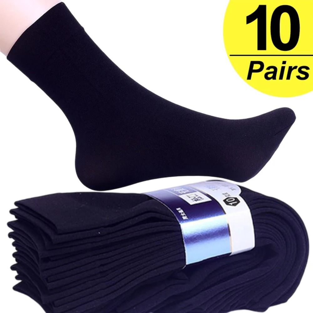 Silk Sock Bamboo - 10pairs Casual Breathable Men Ice Silk