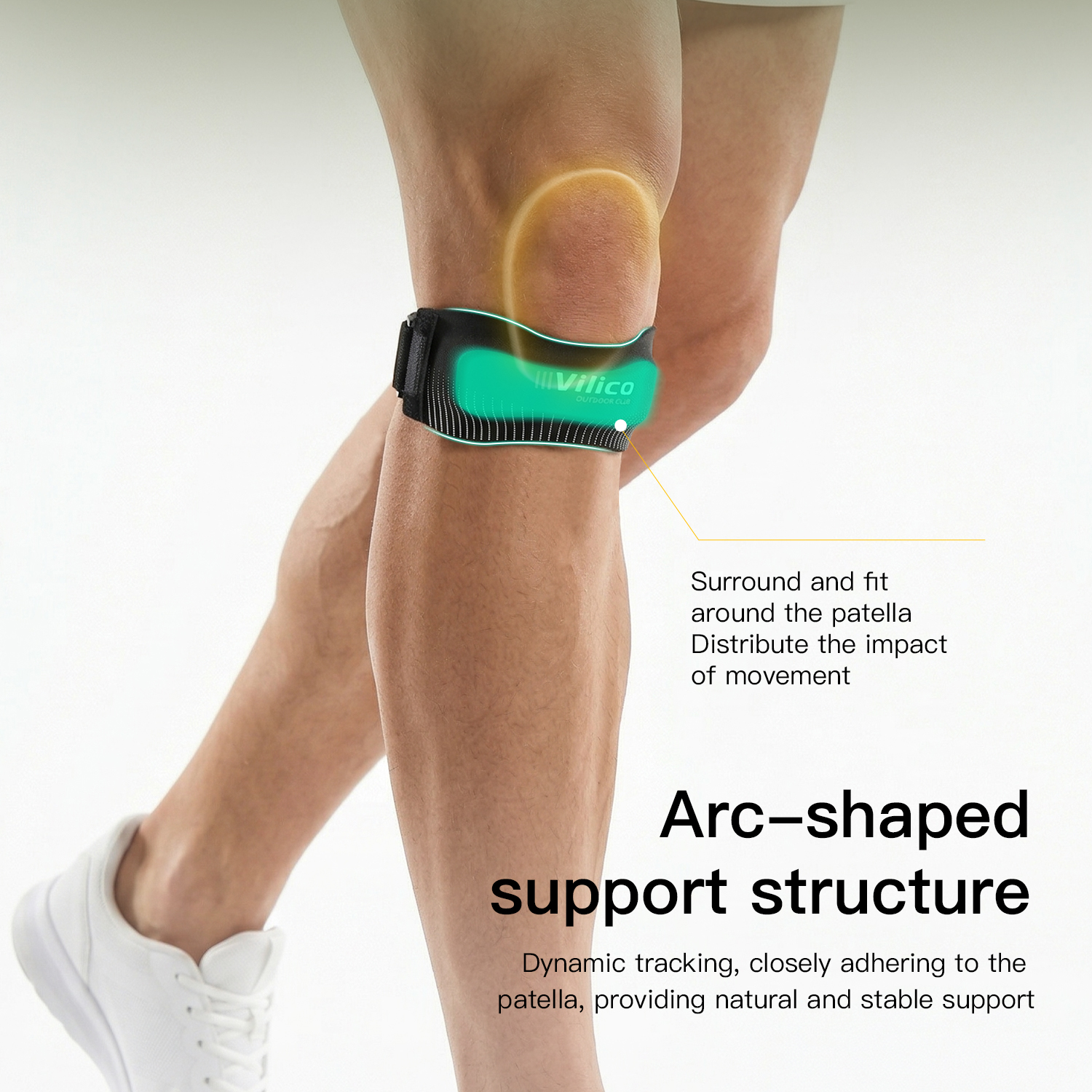 Compression Sleeve Calf - 1PC Copper Knee Brace for Arthritis