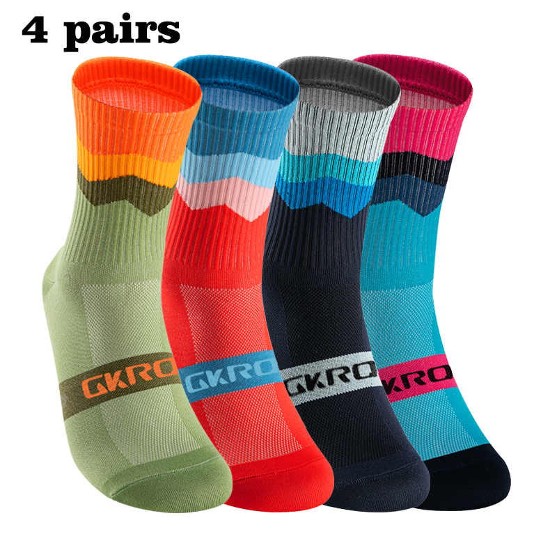 Compression Sock Medical - GKRQ 4 Pairs Bike Socks Men