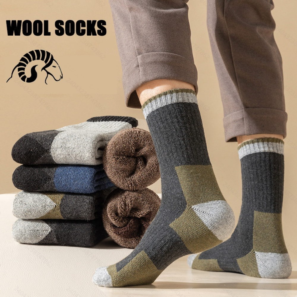 Wool Hiking Sock - Winter Merino Wool Socks Thickened Warm