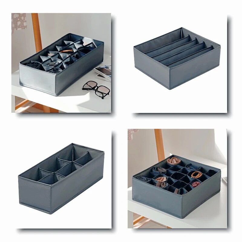 Sock Organizer Tray - 1pc Fabric Underwear Storage Box Drawer