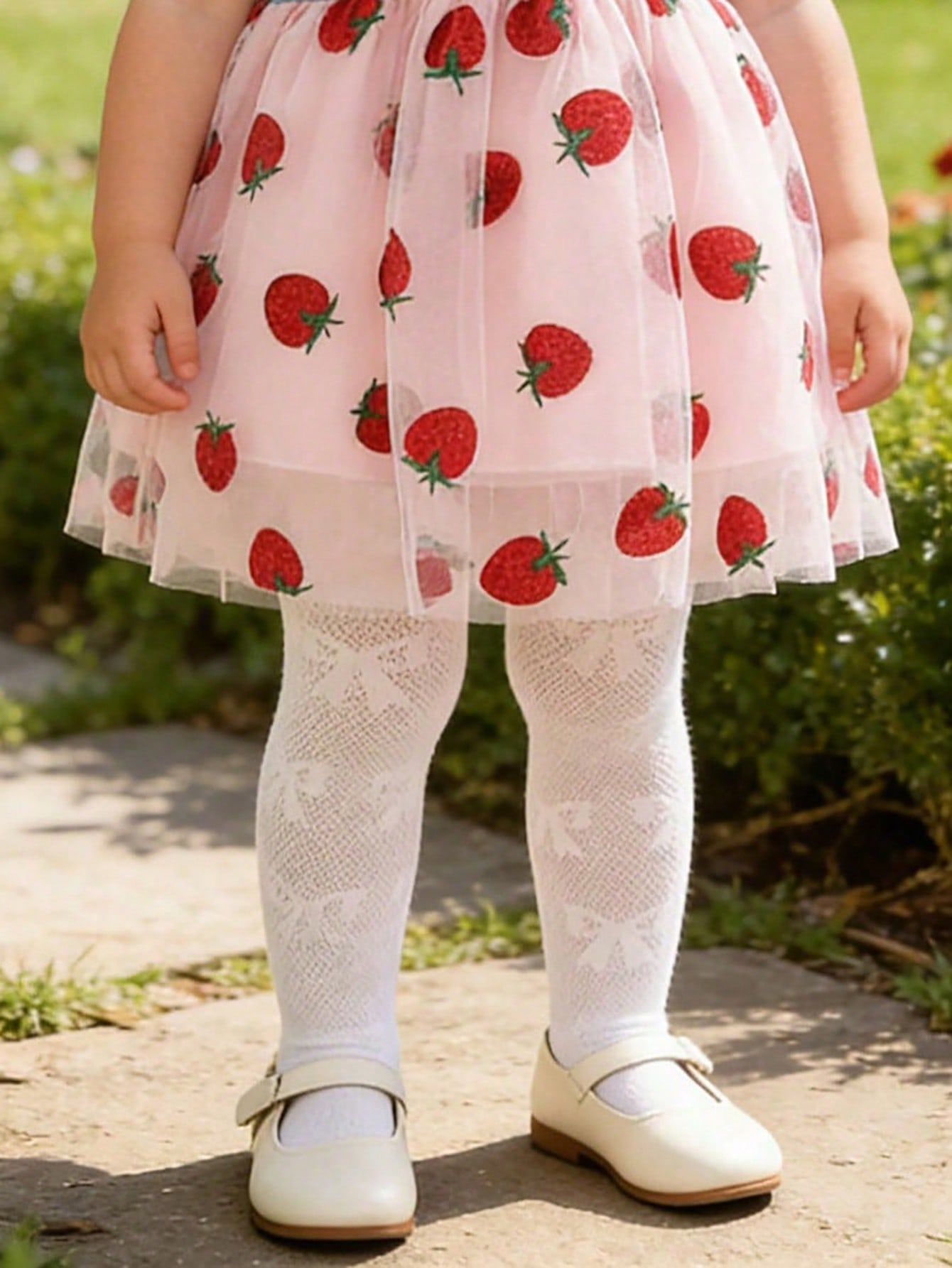 Tights Pantyhose Sheer - 3/1 Pcs Girls White Bow Print