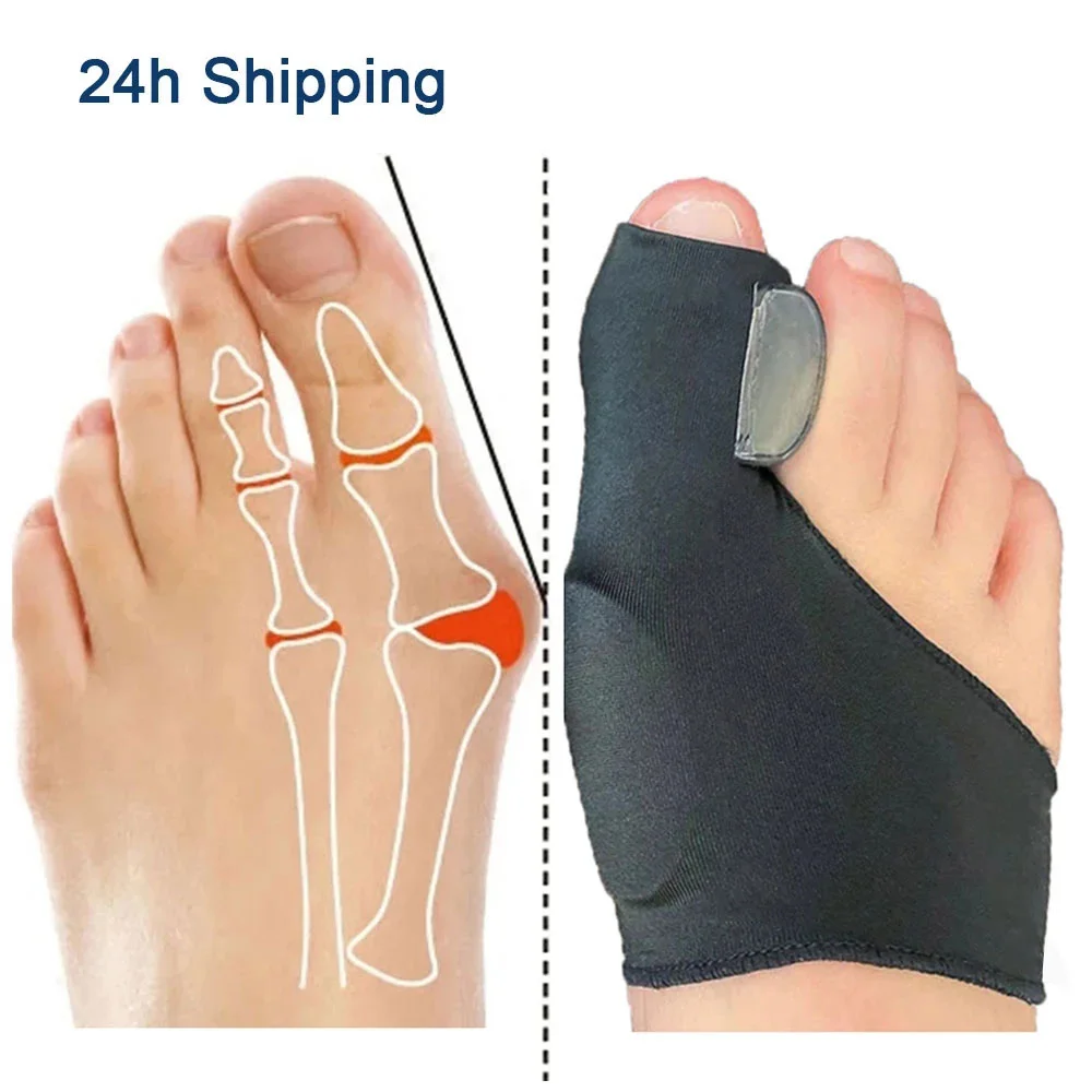 Ankle Brace Sock - 2Pcs Toe Separator Hallux Valgus Bunion