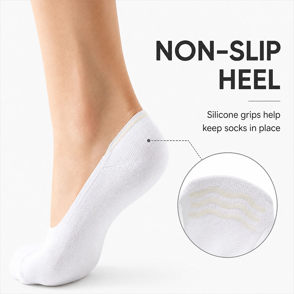 6 Pairs Unisex Cotton No Show  - đánh giá và giá Invisibility Sock Loafer