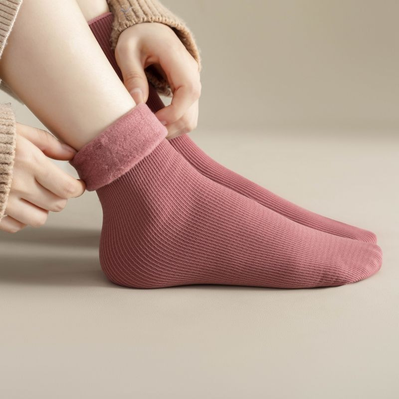 1-4Pairs  Warm Fleece Lined Mi - đánh giá và giá Boot Sock Slouchy