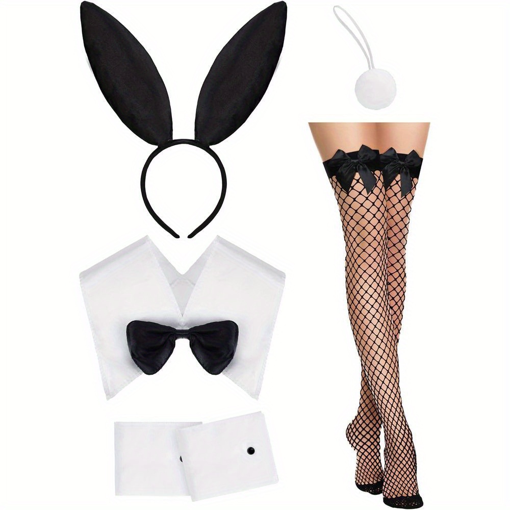 WomenCostume Set Black Bunny E - đánh giá và giá Fishnet Stocking Women