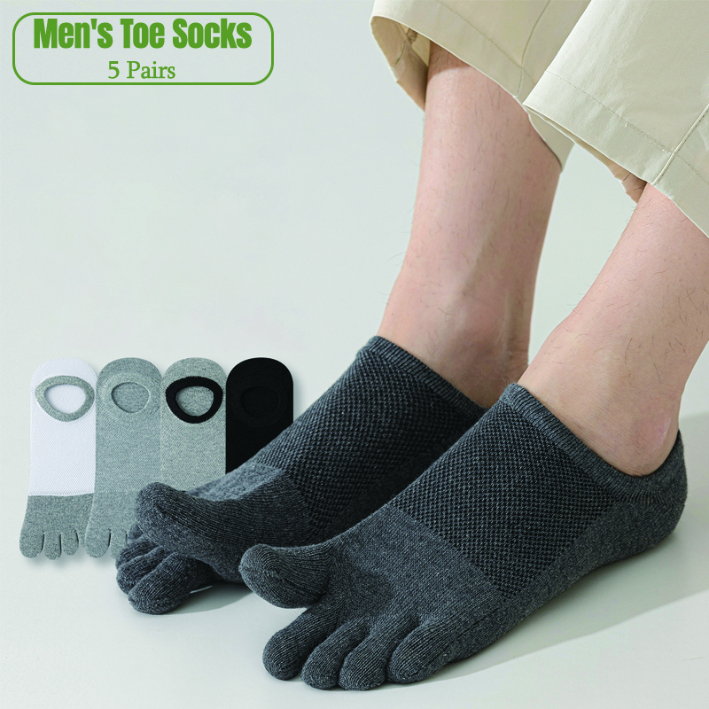 5 Pairs Men's No Show Toe Sock - đánh giá và giá Toe Sock Split