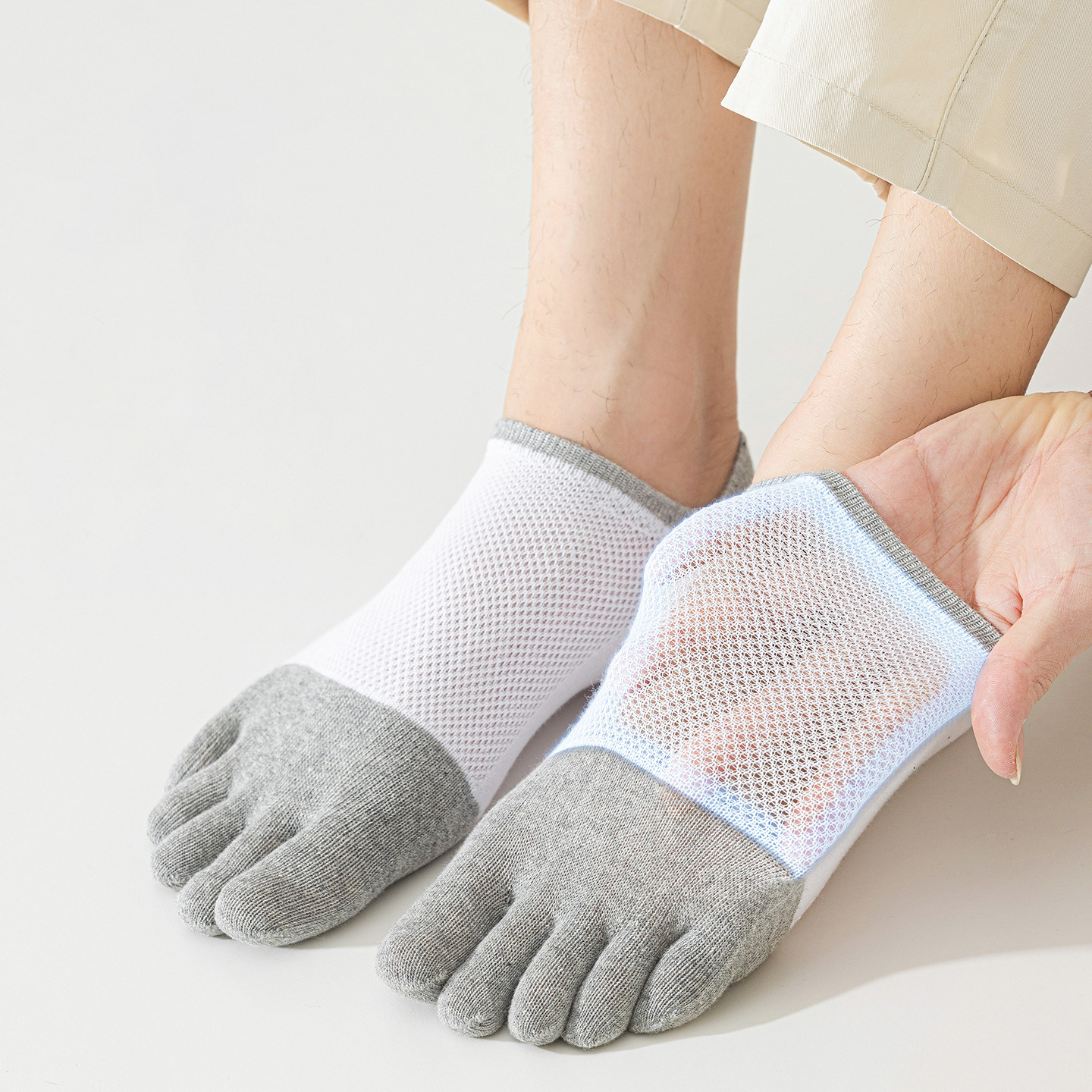 5 Pairs Men's No Show Toe Sock - đánh giá và giá Toe Sock Split