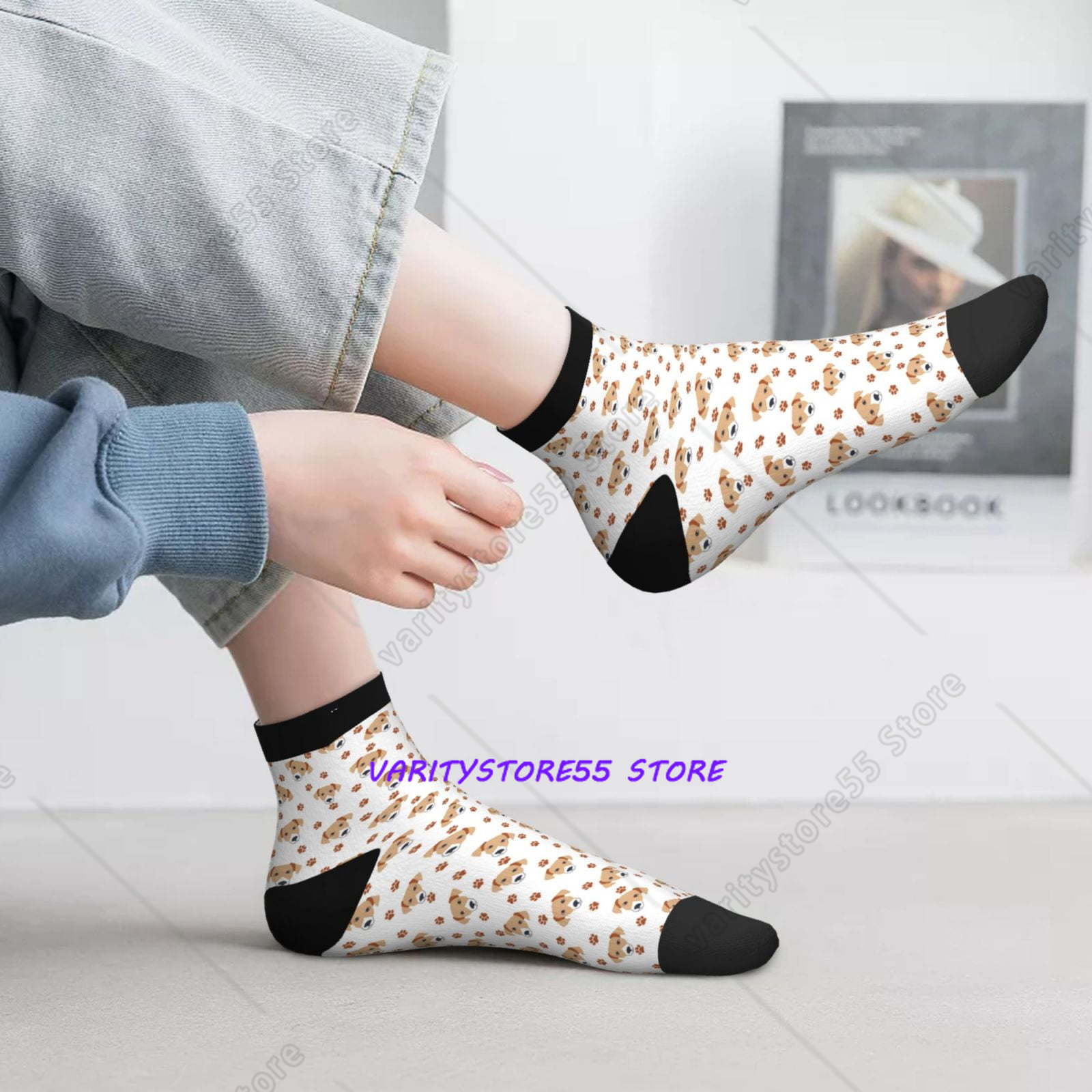Labrador Retriever Dog Pattern - đánh giá và giá Athletic Sock Cushion