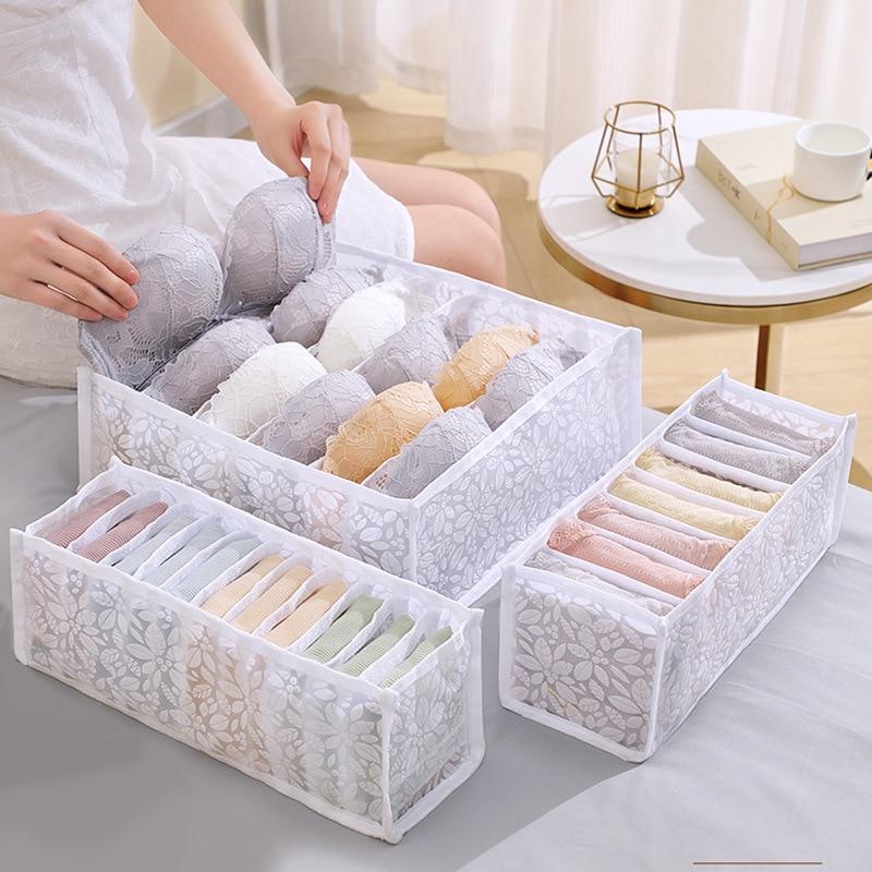 Jeans Compartment Storage Box  - đánh giá và giá Sock Organizer Tray
