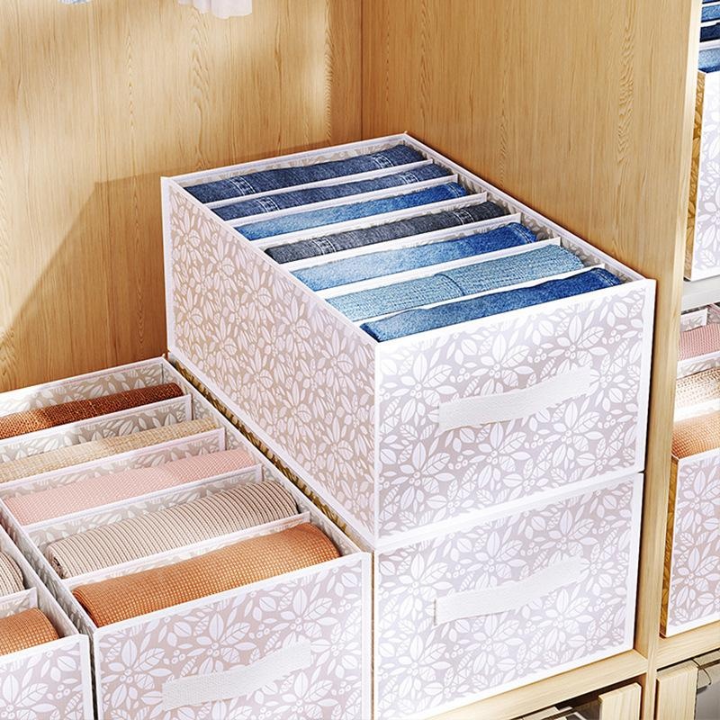 Jeans Compartment Storage Box  - đánh giá và giá Sock Organizer Tray