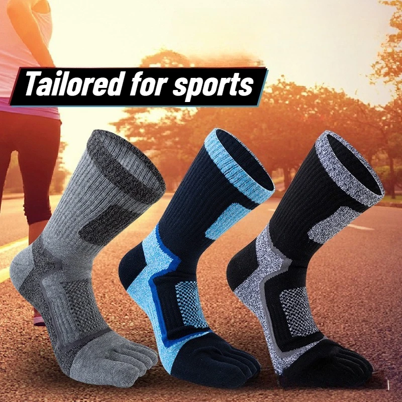 3 Pairs Men Sports Five Finger - đánh giá và giá Toe Sock Split