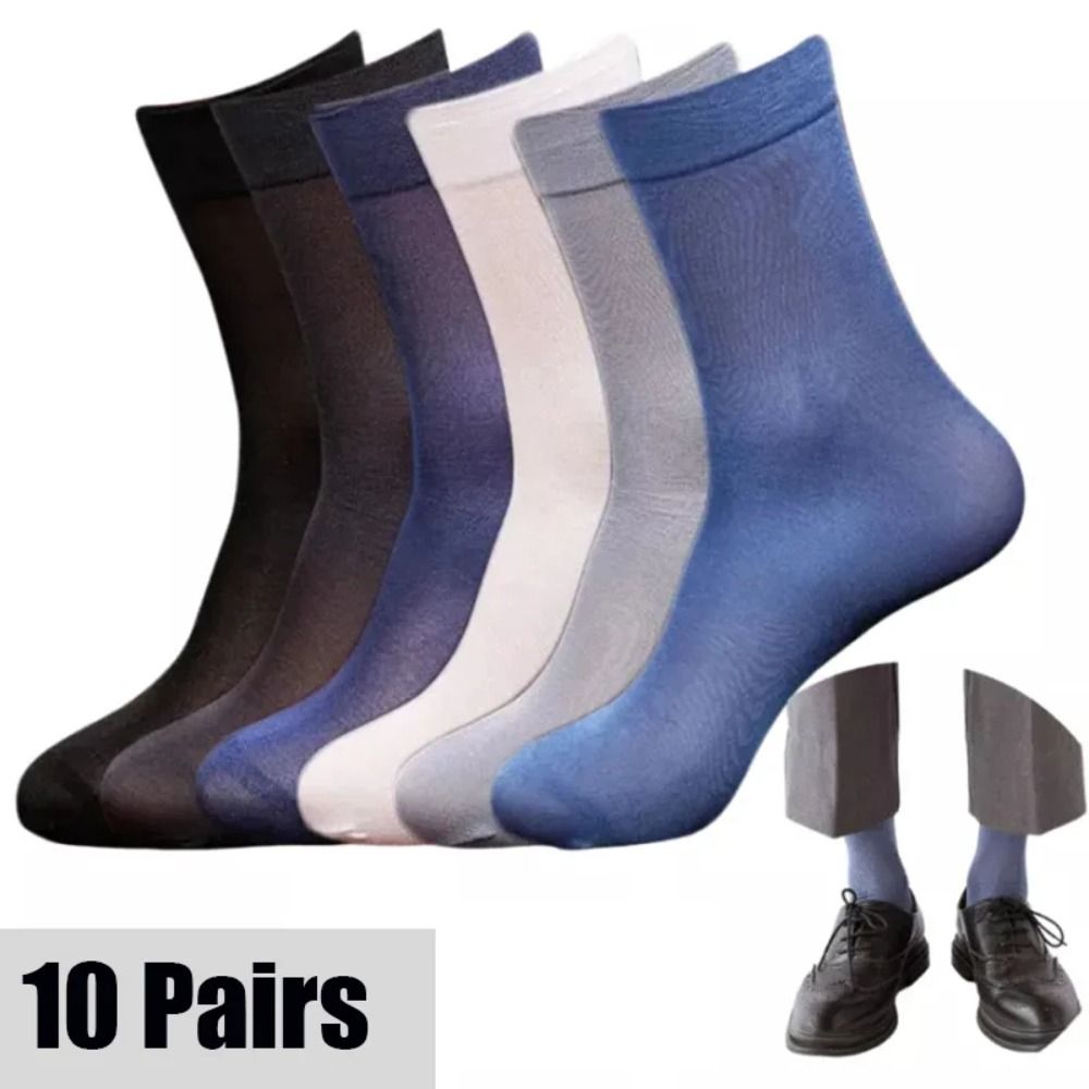 10pairs Casual Breathable Men  - đánh giá và giá Silk Sock Bamboo