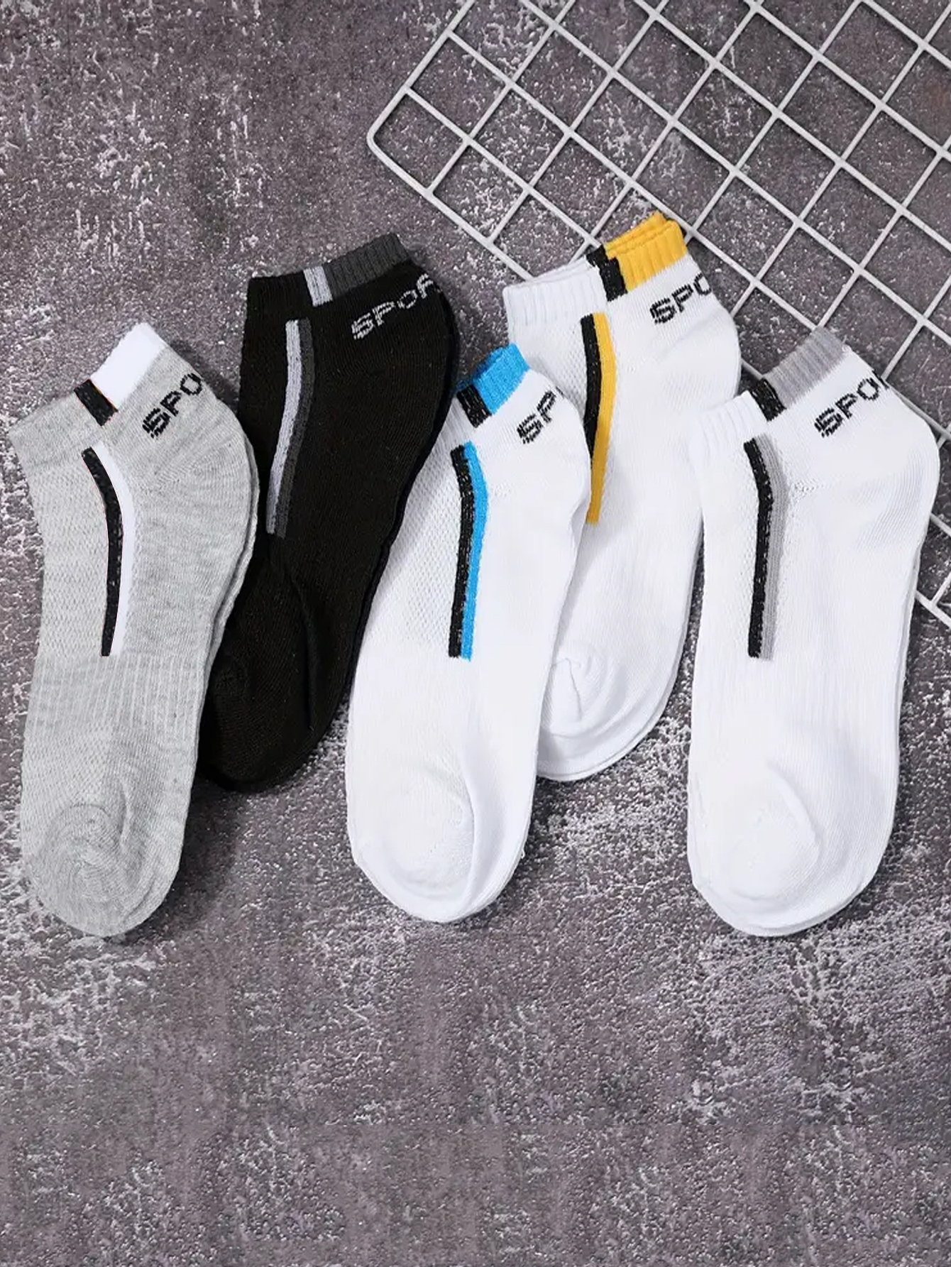 30Pairs Men's Color-block Mesh - đánh giá và giá Ankle Sock Low Cut