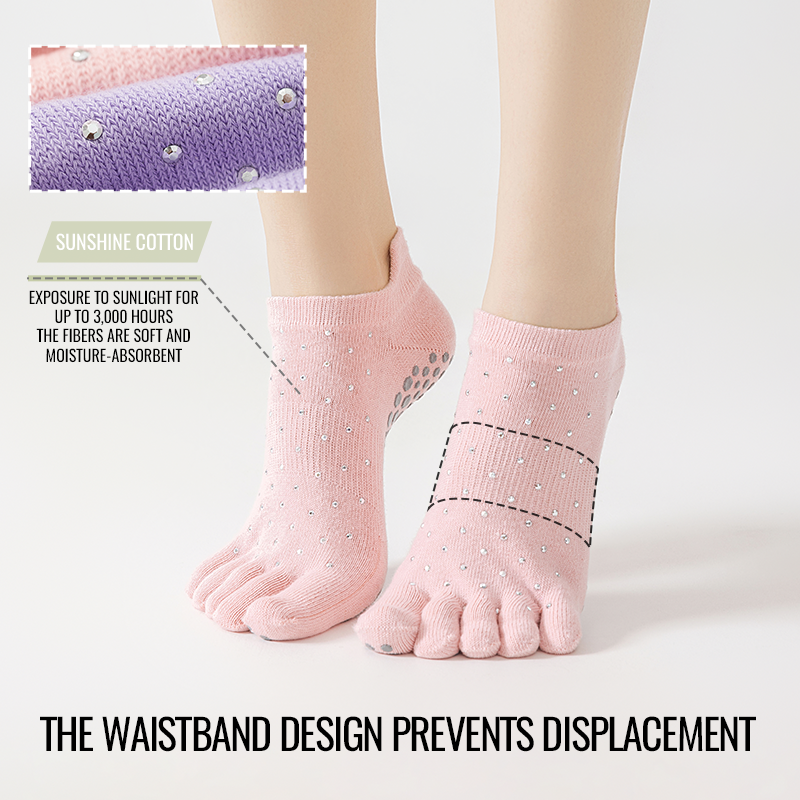 MiiOW Non-Slip Grip Pilates So - đánh giá và giá Toe Sock Split