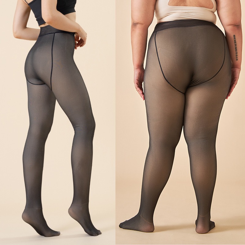 1-2Pairs Opaque Plus Size Flee - đánh giá và giá Tights Pantyhose Sheer