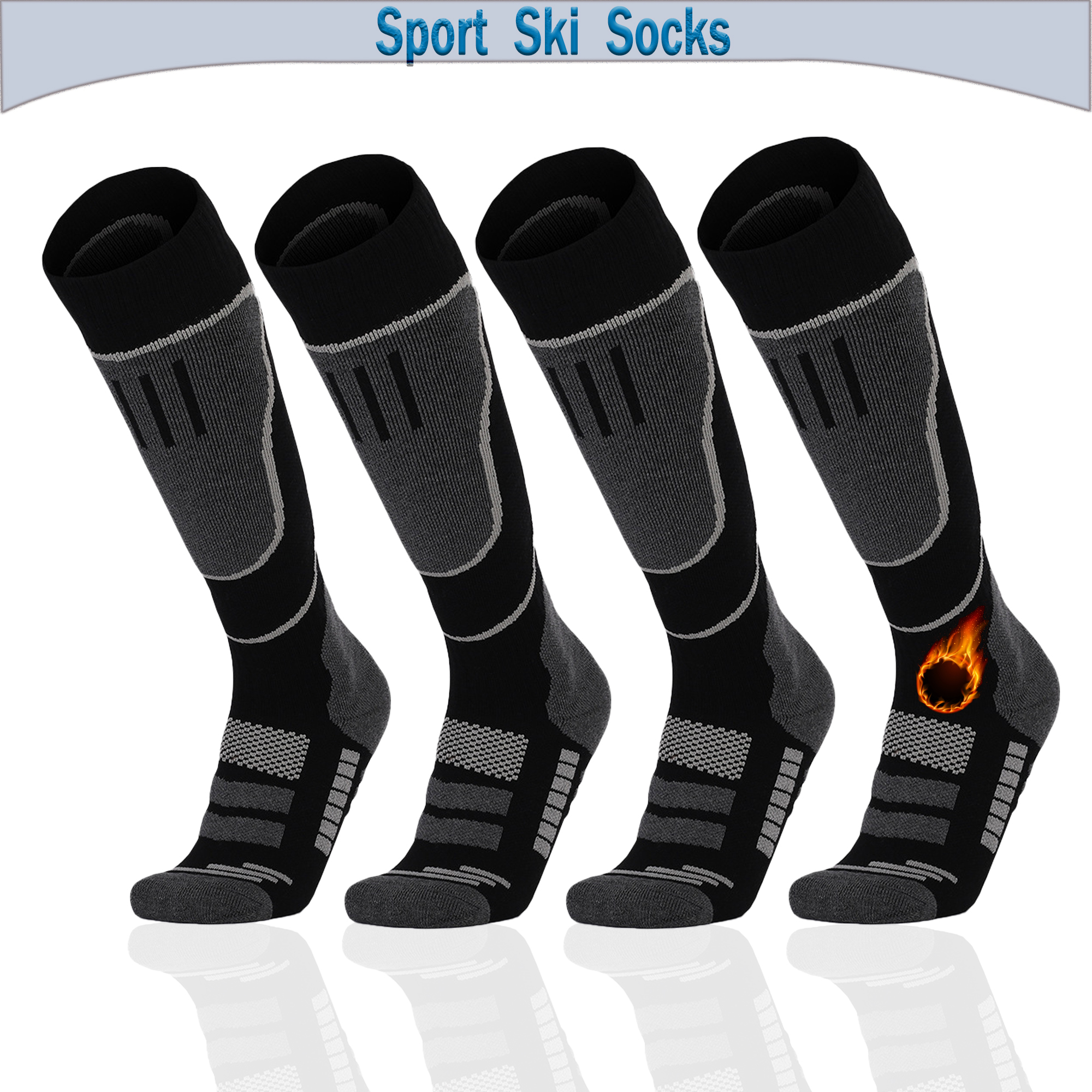 2 Pairs Ski Socks, Cold Weathe - đánh giá và giá Thermal Sock Winter