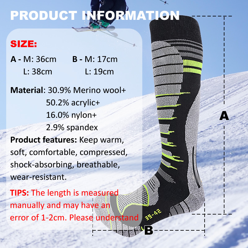 Merino Wool Ski Socks Cold Wea - đánh giá và giá Thermal Sock Winter