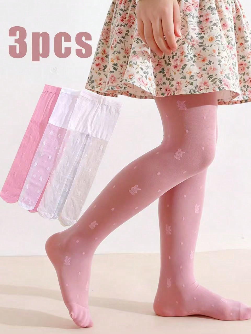 3Pack Girls Rabbit Print Tight - đánh giá và giá Tights Pantyhose Sheer