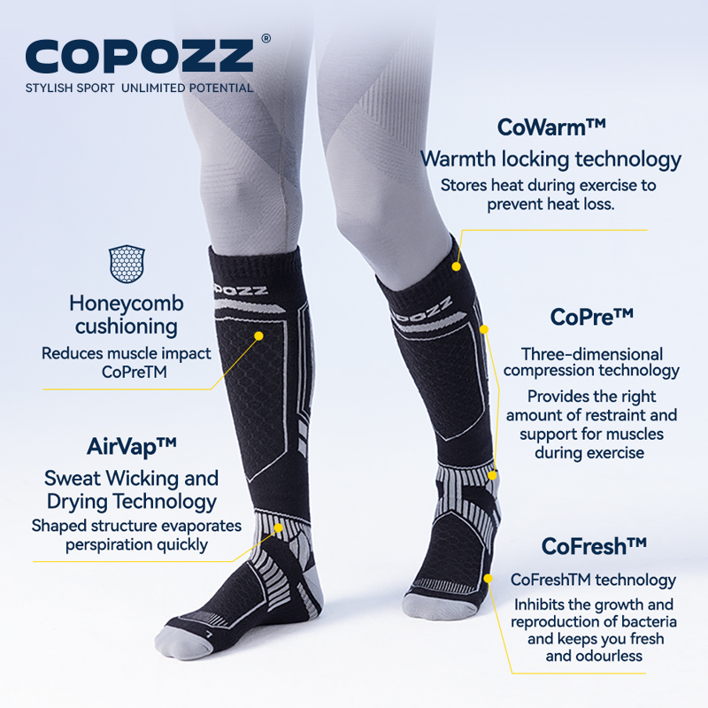 COPOZZ New Winter Ski Socks Me - đánh giá và giá Thermal Sock Winter