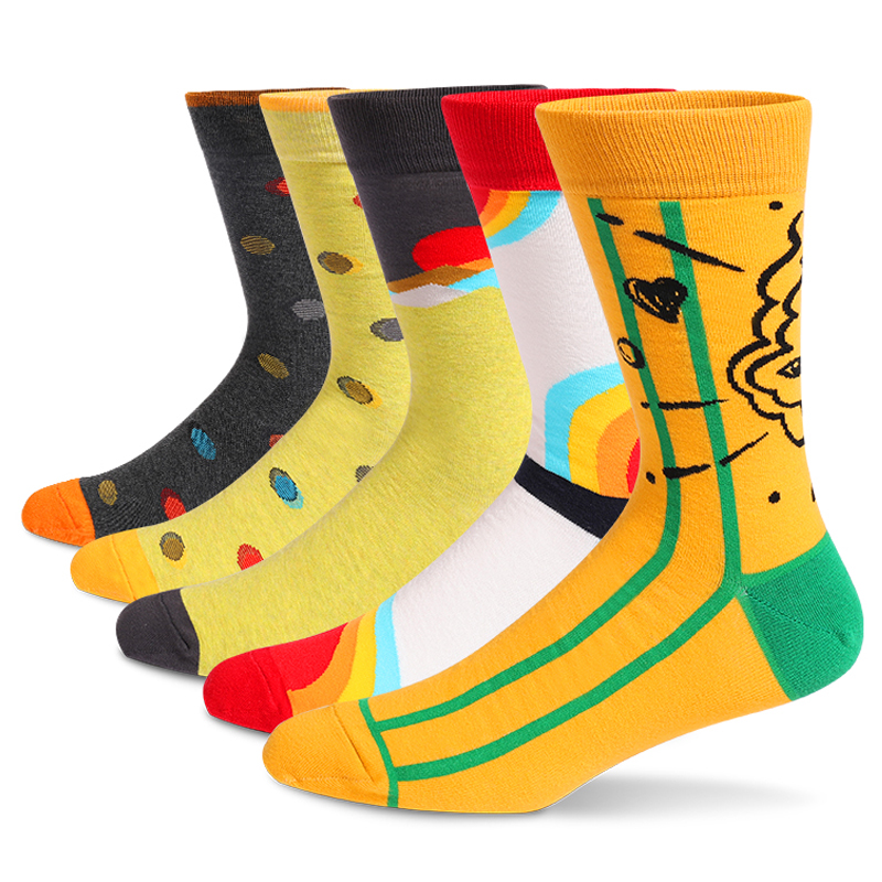 5Pairs Mens Fun Dress Socks, P - đánh giá và giá Cotton Crew Sock Pack