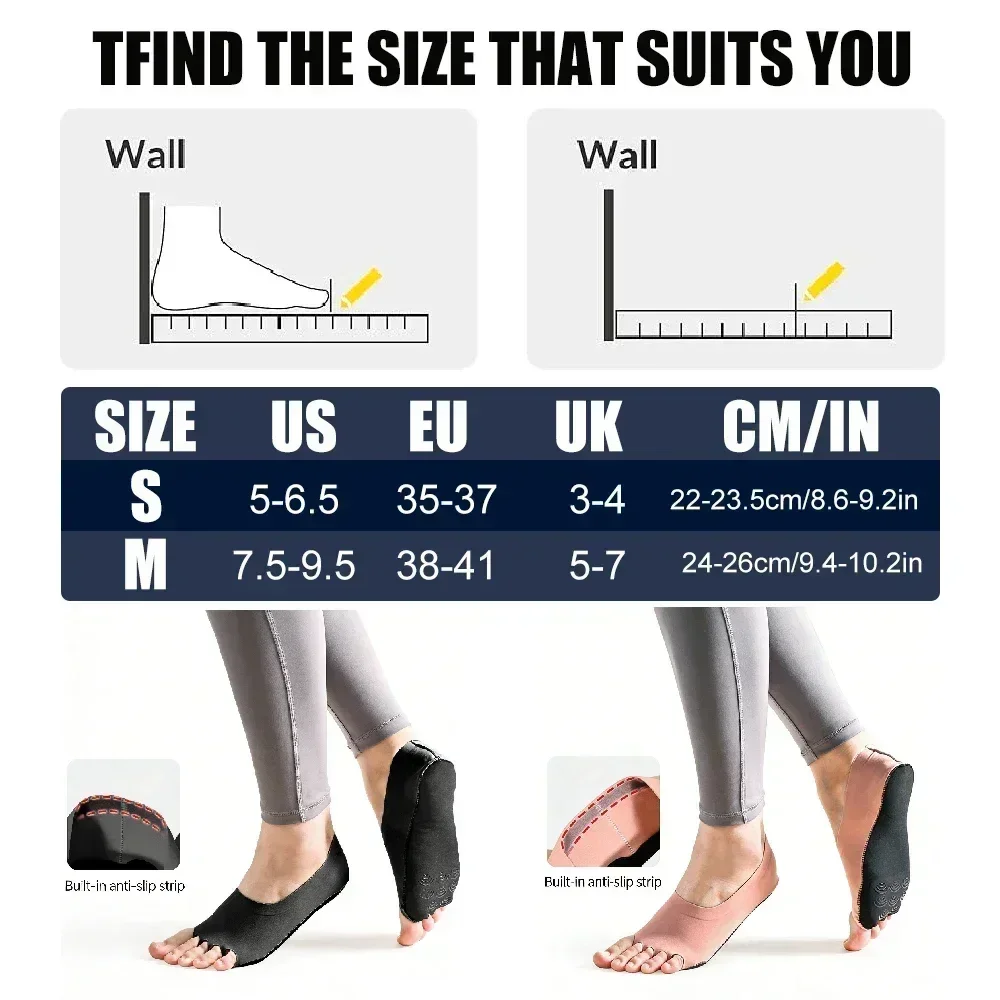 1Pair Toeless Yoga Pilates Soc - đánh giá và giá Grip Sock Yoga