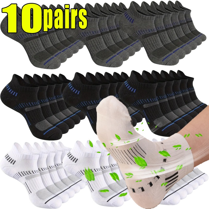 1-10pairs Breathable Mesh Men  - đánh giá và giá Ankle Sock Low Cut