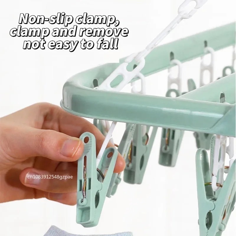 32 Clips Folding Clothes Dryer - đánh giá và giá Sock Organizer Tray