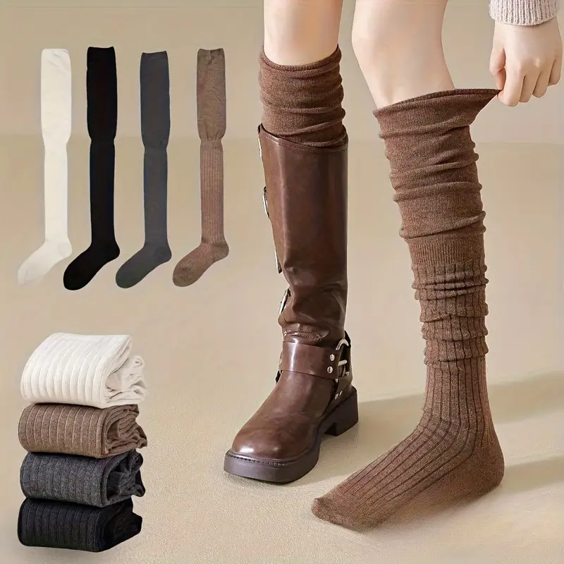 1-10Pairs Women’s Over-the-Kne - đánh giá và giá Boot Sock Slouchy