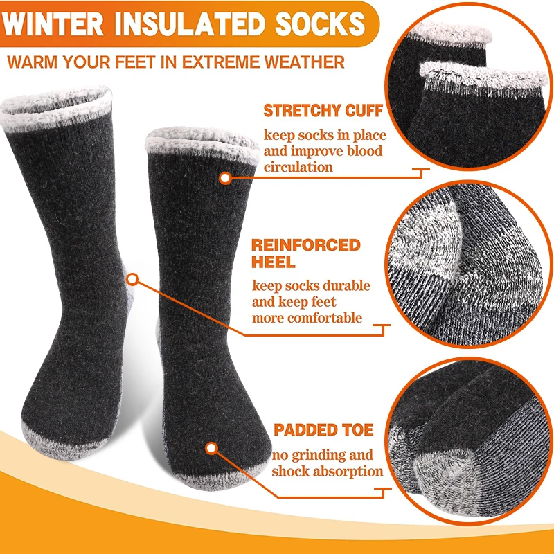 3Pairs High-Quality Thicken Wi - đánh giá và giá Thermal Sock Winter