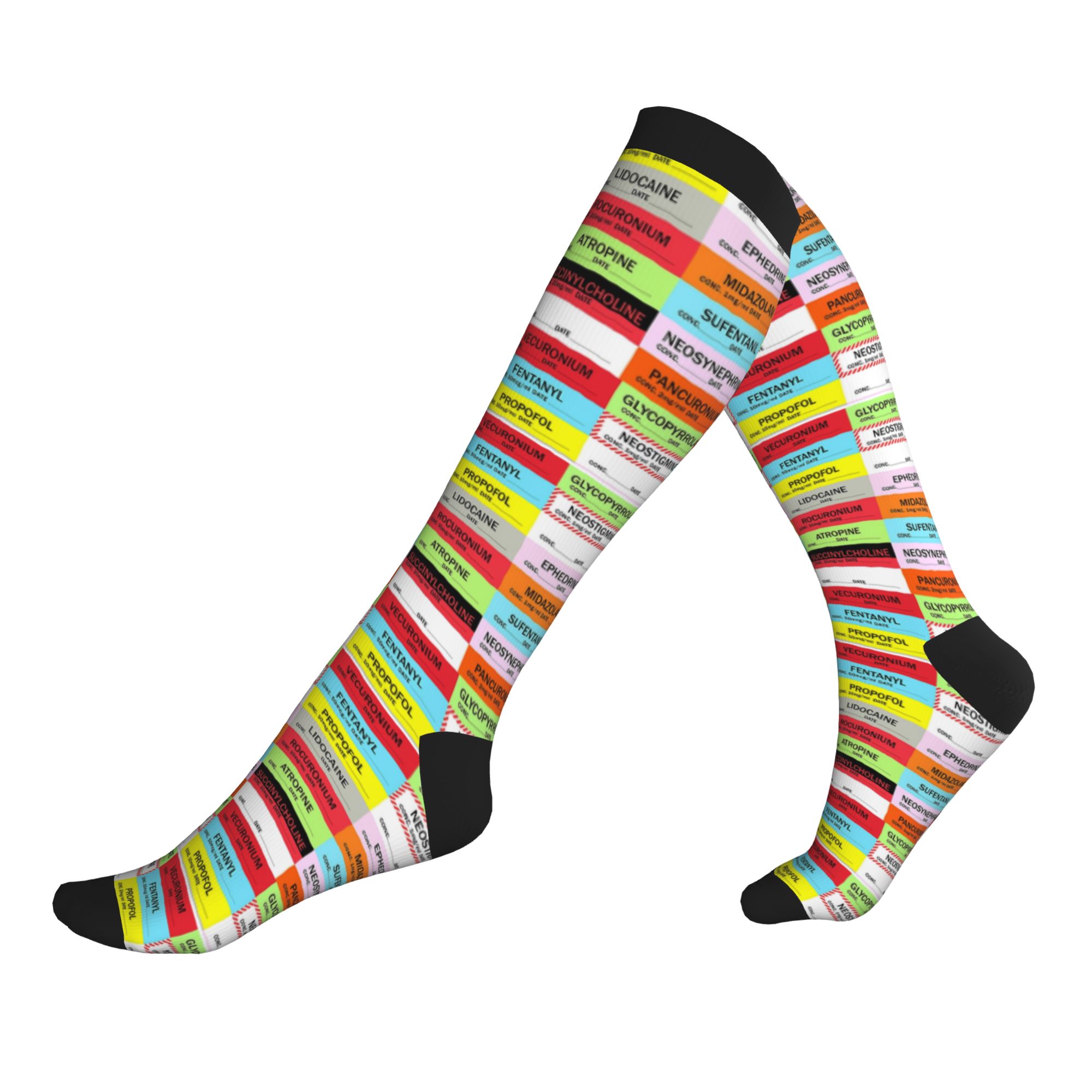 Novelty Printed Anesthesia Med - đánh giá và giá Compression Sock Medical