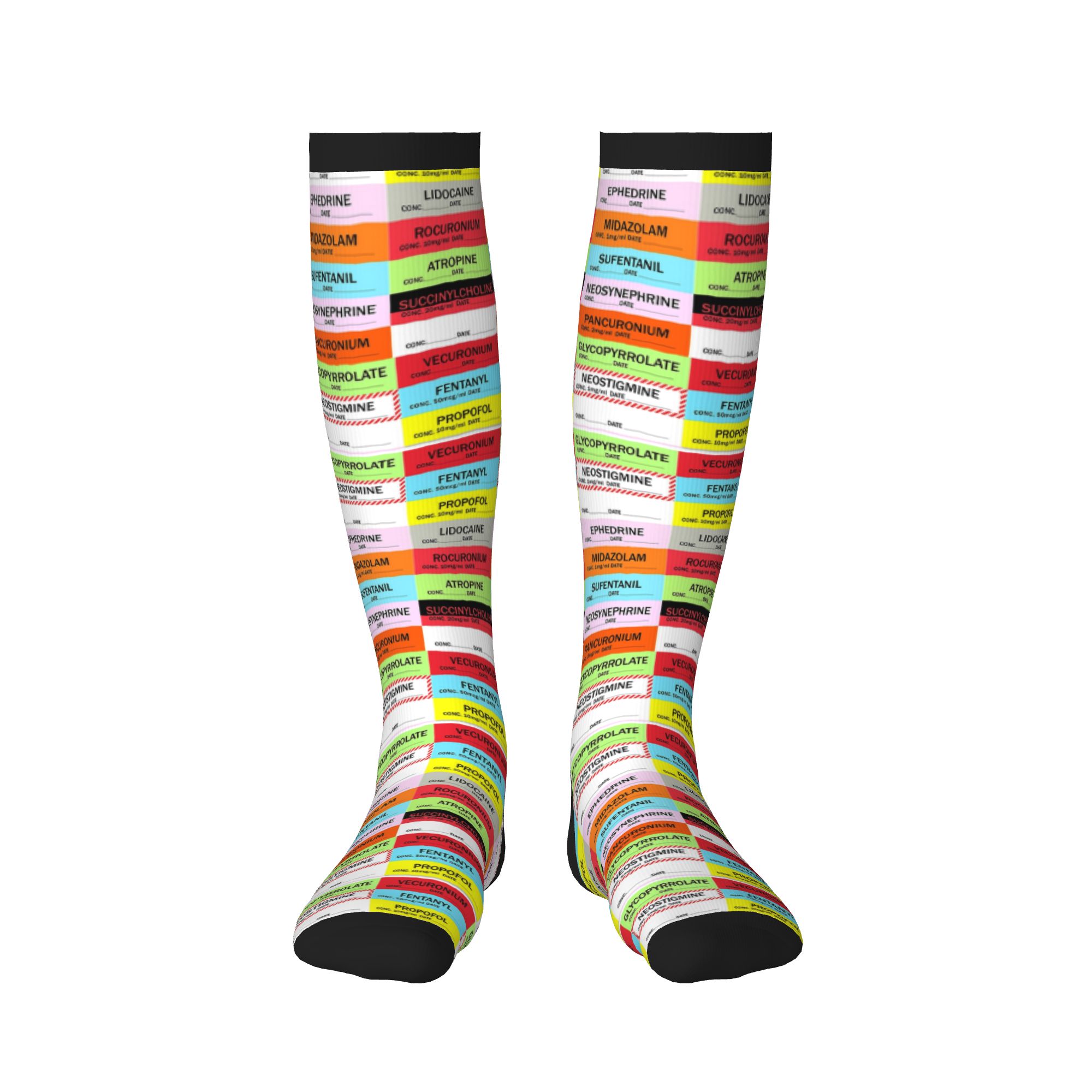 Novelty Printed Anesthesia Med - đánh giá và giá Compression Sock Medical