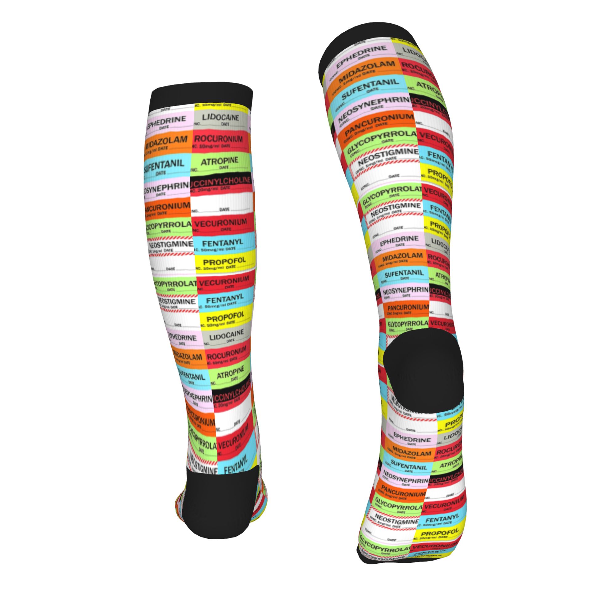 Novelty Printed Anesthesia Med - đánh giá và giá Compression Sock Medical