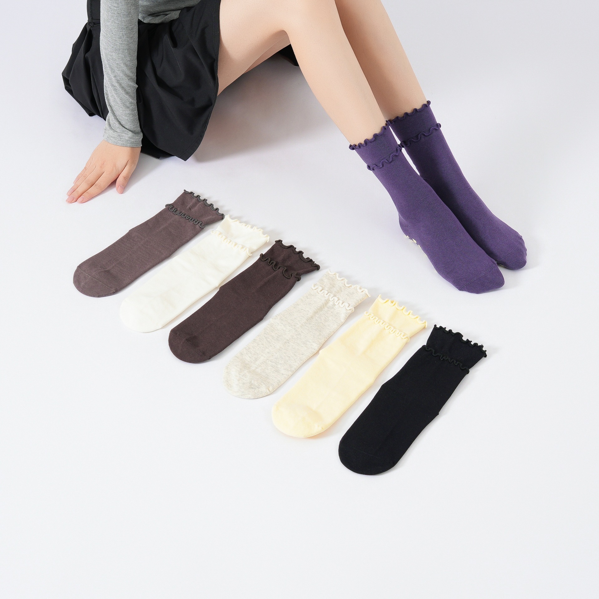 2026 Spring Women's Ruffled Ed - đánh giá và giá Grip Sock Yoga