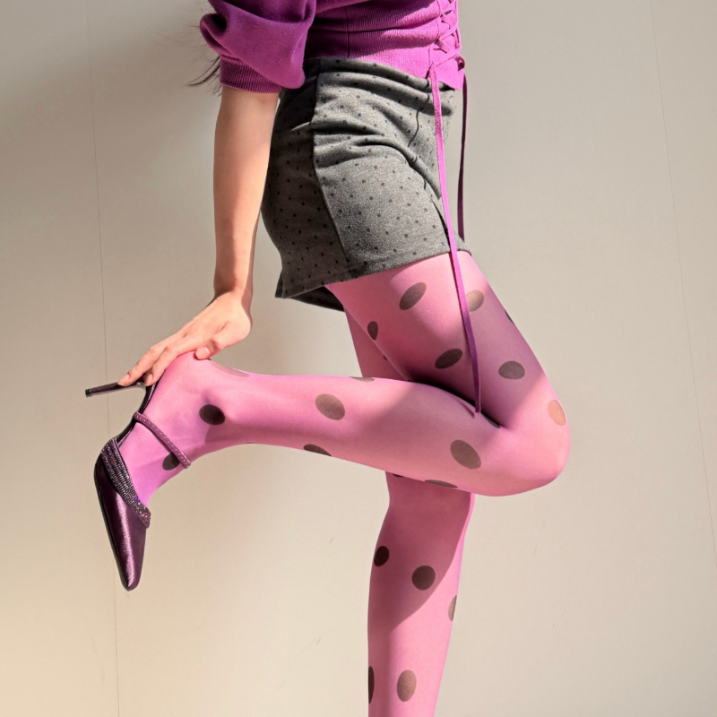 Retro Polka Dot Sheer Tights f - đánh giá và giá Tights Pantyhose Sheer
