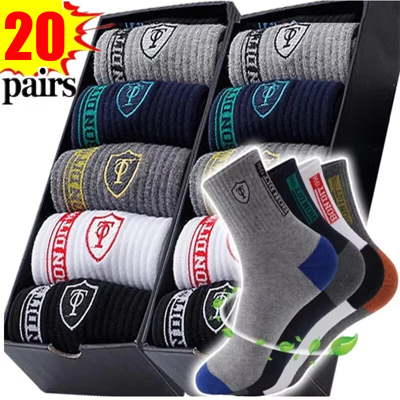 Men's 20-Pack Premium Thermal  - đánh giá và giá Cotton Crew Sock Pack