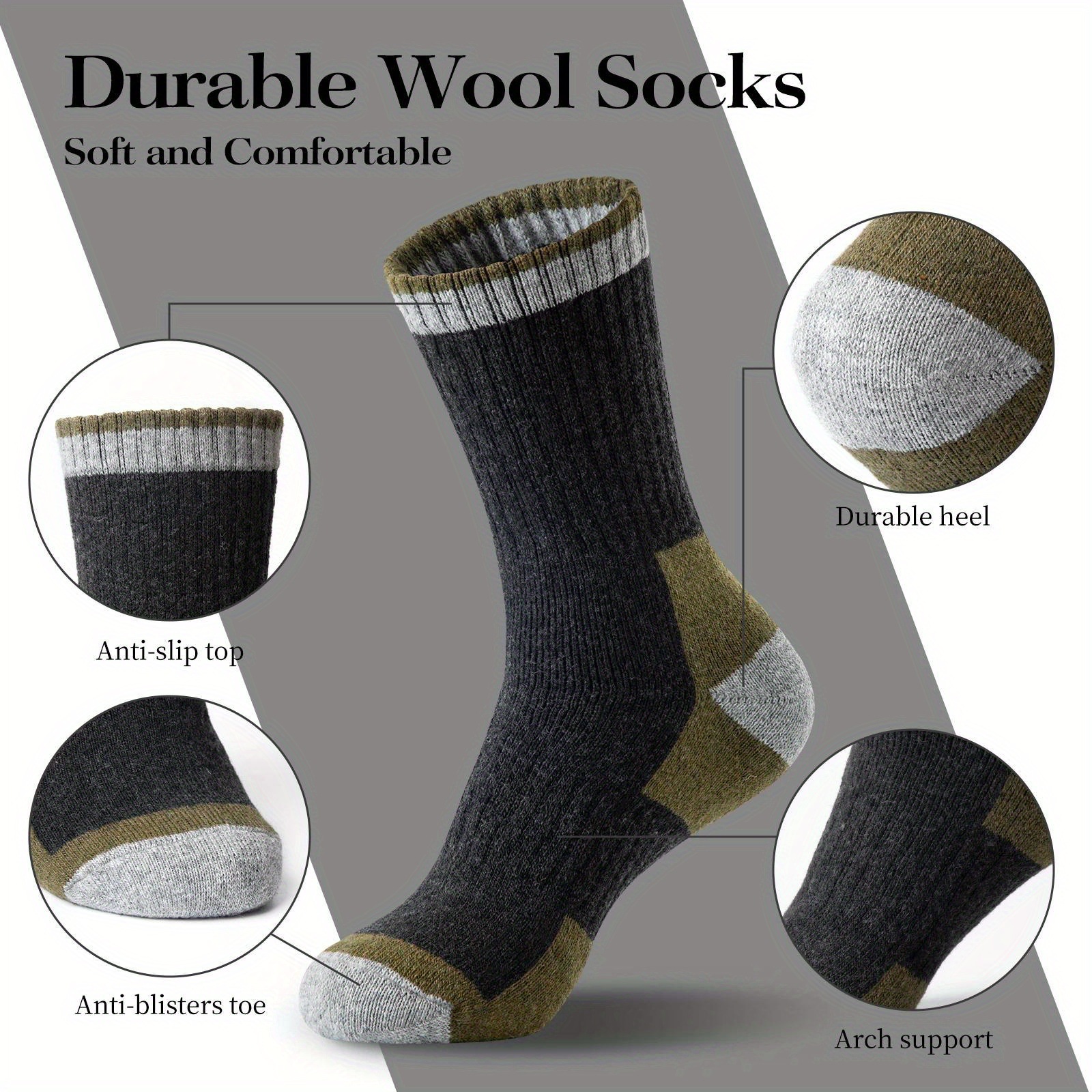 Winter Merino Wool Socks Thick - đánh giá và giá Wool Hiking Sock