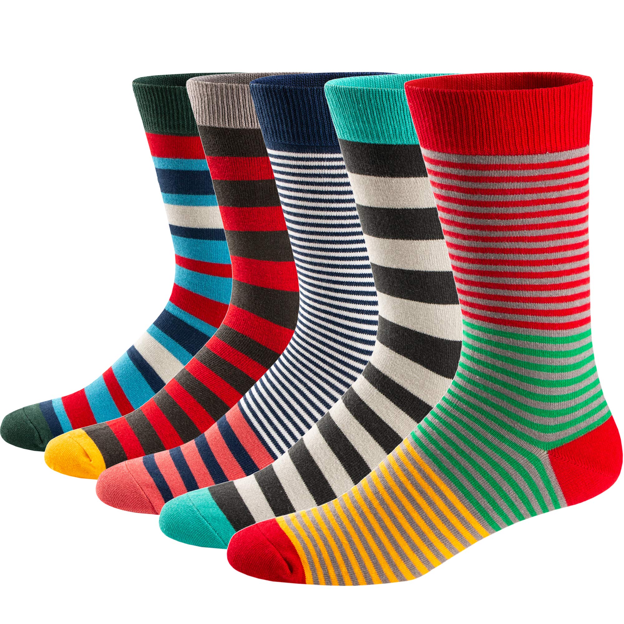 5Pairs Mens Fun Dress Socks, P - đánh giá và giá Cotton Crew Sock Pack
