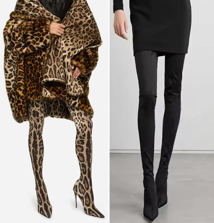 Sexy Leopard Over-the-Knee Str - đánh giá và giá Knee High Sock Women