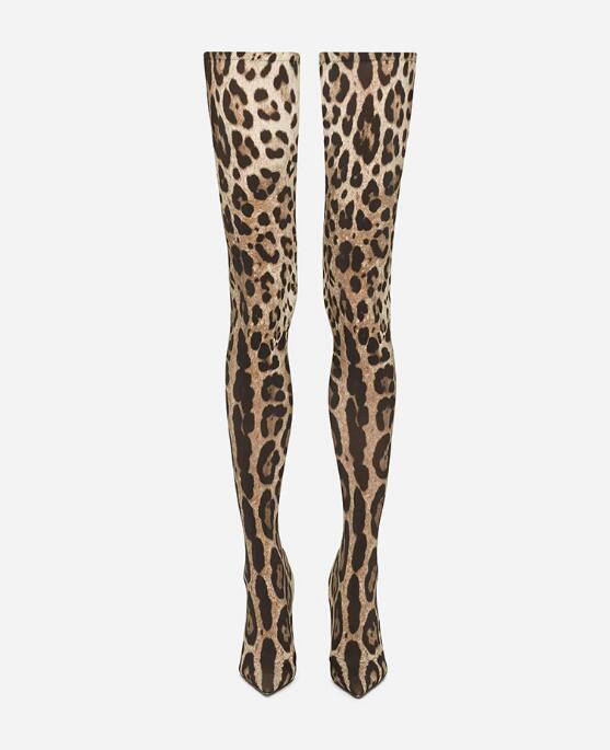 Sexy Leopard Over-the-Knee Str - đánh giá và giá Knee High Sock Women