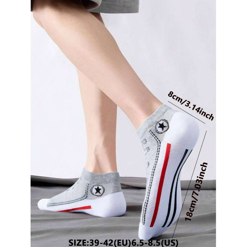 5/10 Pairs Multi-Color Breatha - đánh giá và giá Ankle Sock Low Cut