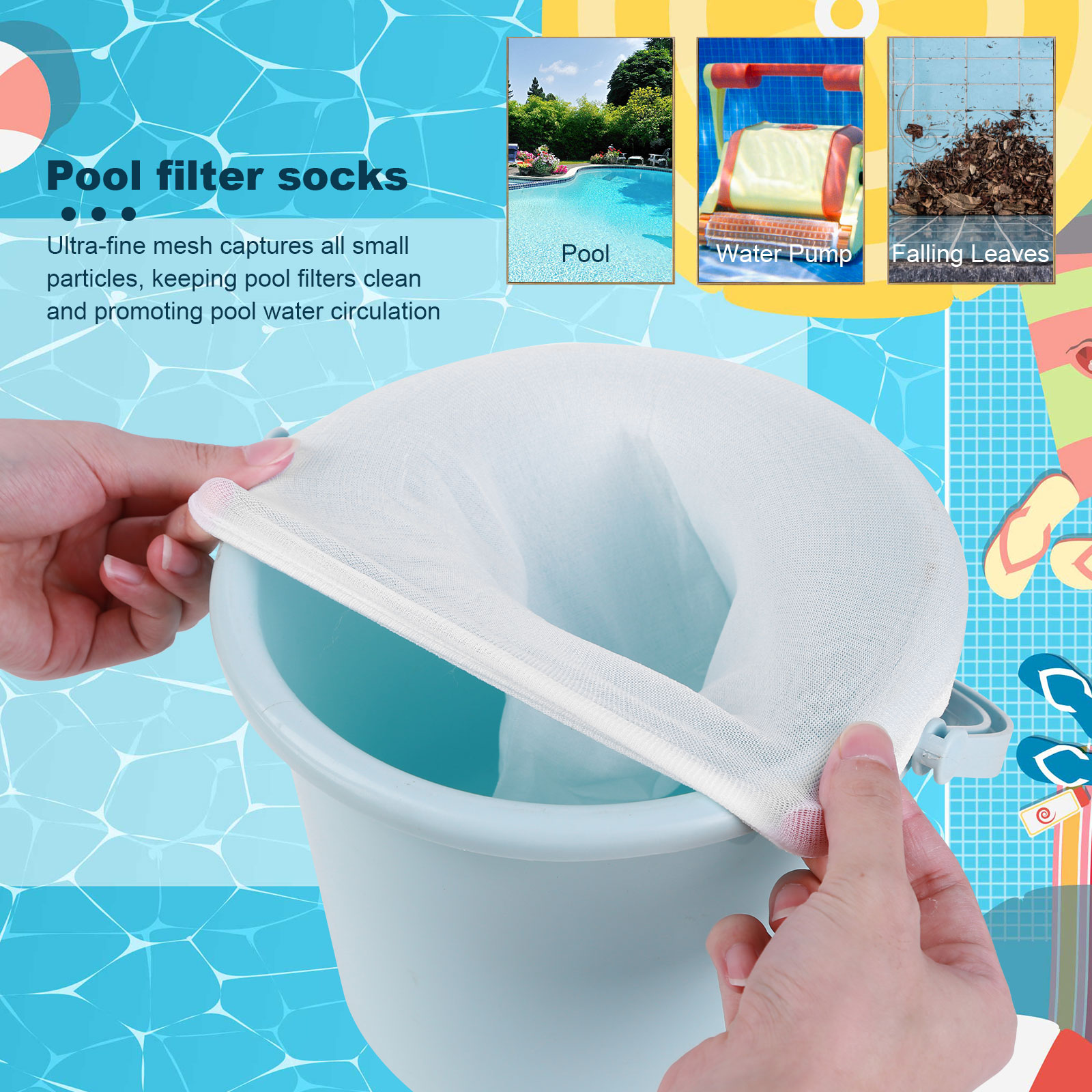 100-5PCS Pool Skimmer Socks El - đánh giá và giá Sock Organizer Tray