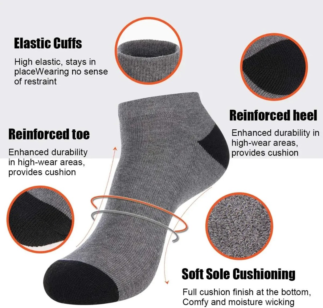 1-10Pairs Breathable Mens Summ - đánh giá và giá Ankle Sock Low Cut