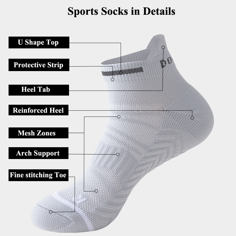 Áo Bóng Rổ Vớ Thấp Đầu Đệm Khă - đánh giá và giá Ankle Brace Sock