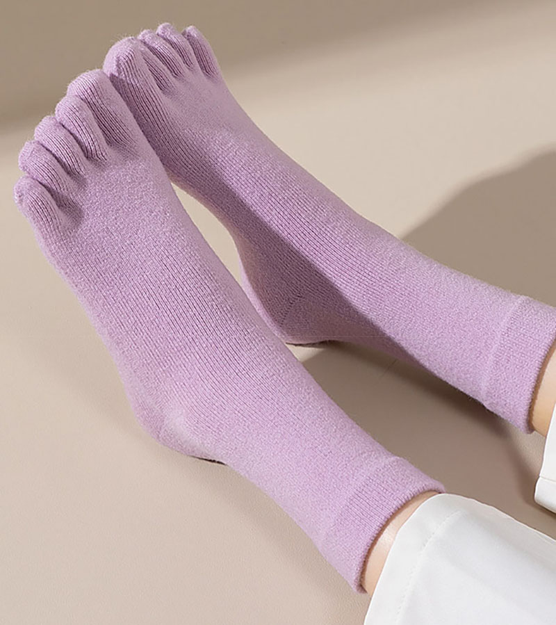 Autumn Winter Thicken Cashmere - đánh giá và giá Toe Sock Split