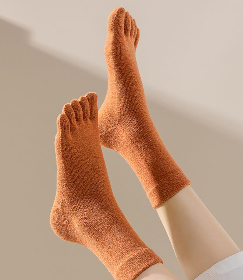 Autumn Winter Thicken Cashmere - đánh giá và giá Toe Sock Split
