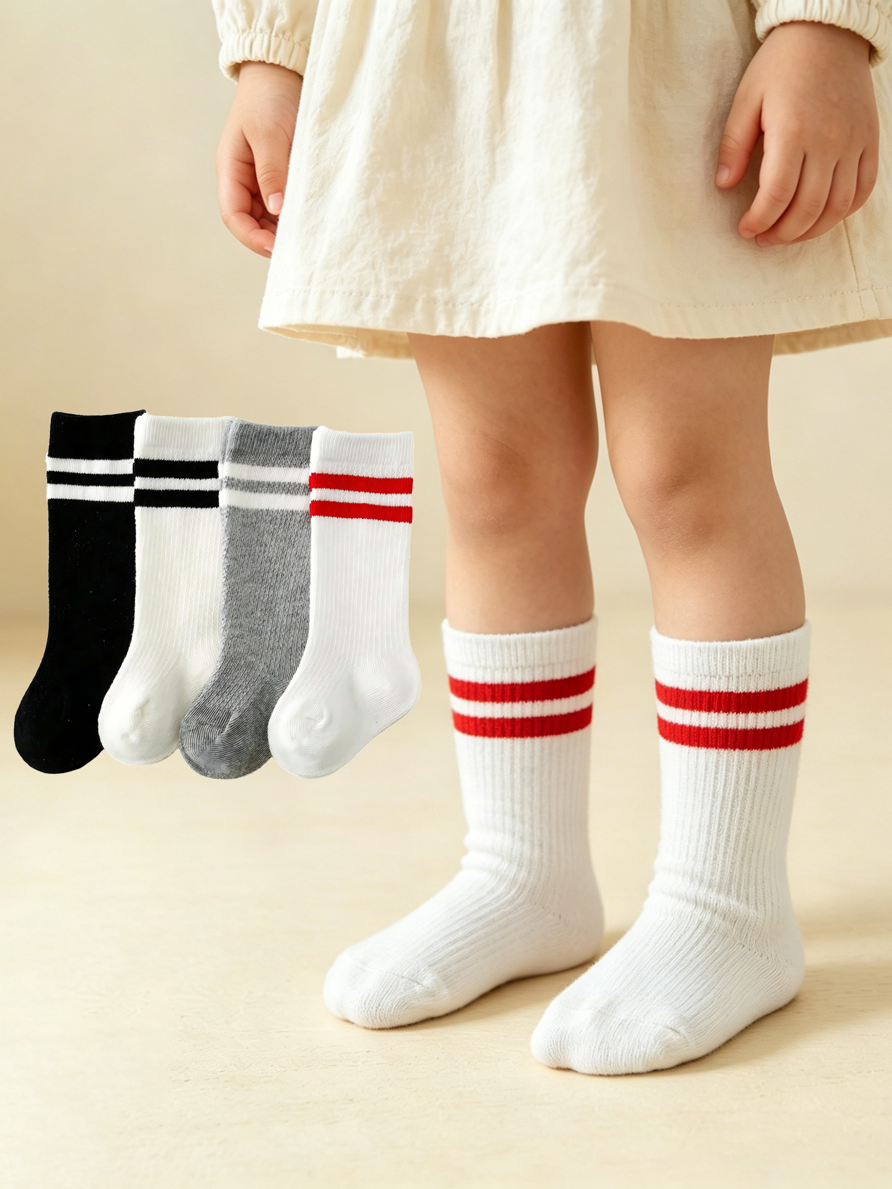 4-Pack Baby Toddler Striped Cr - đánh giá và giá Cotton Crew Sock Pack