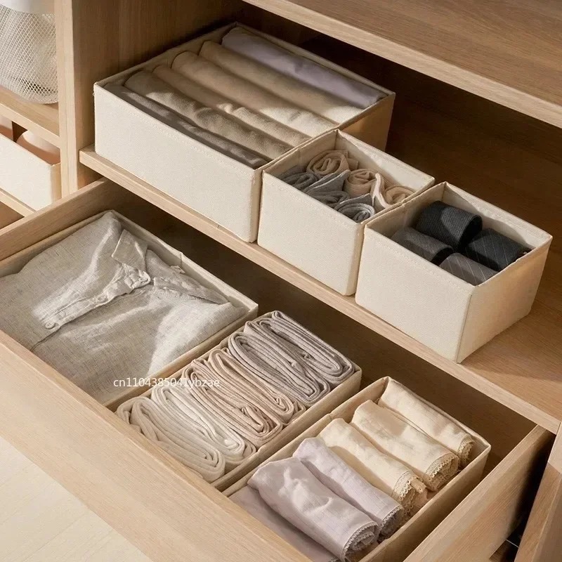 Fabric Underwear Storage Box D - đánh giá và giá Sock Organizer Tray